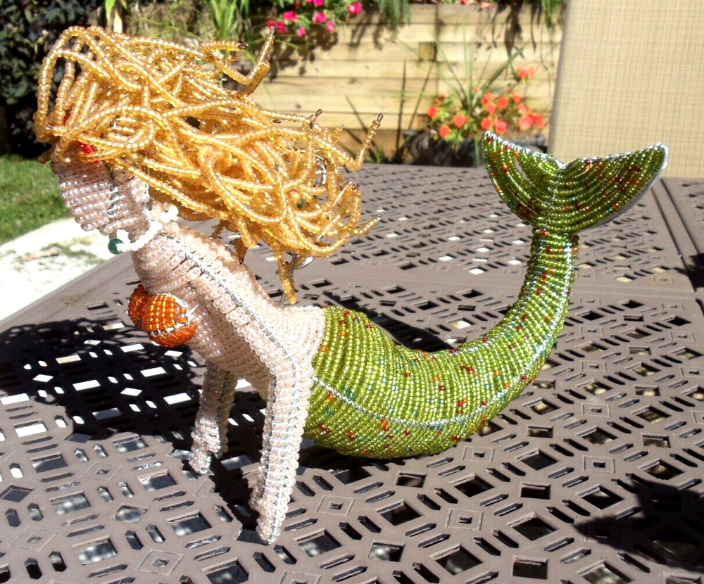 Beaded sea: Blond mermaid