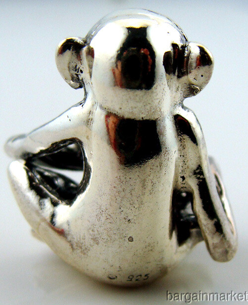 Mini Sterling Silver Monkey Figurine s47