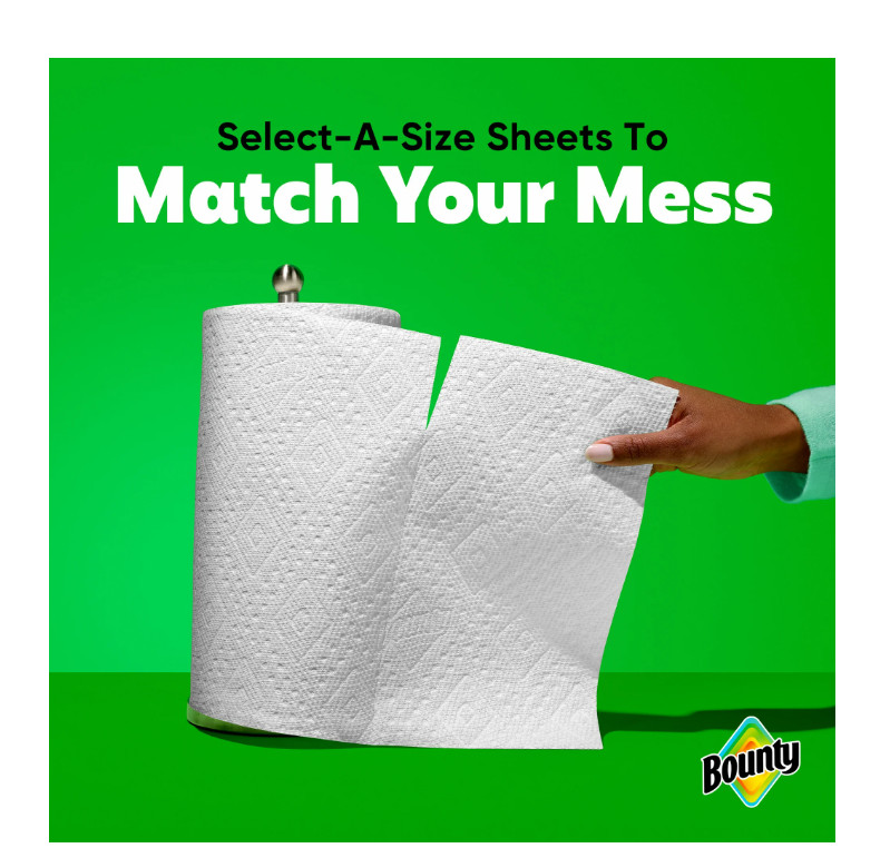 Select-A-Size White Paper Towels, 2 Triple Rolls, 123 Sheets Per Roll