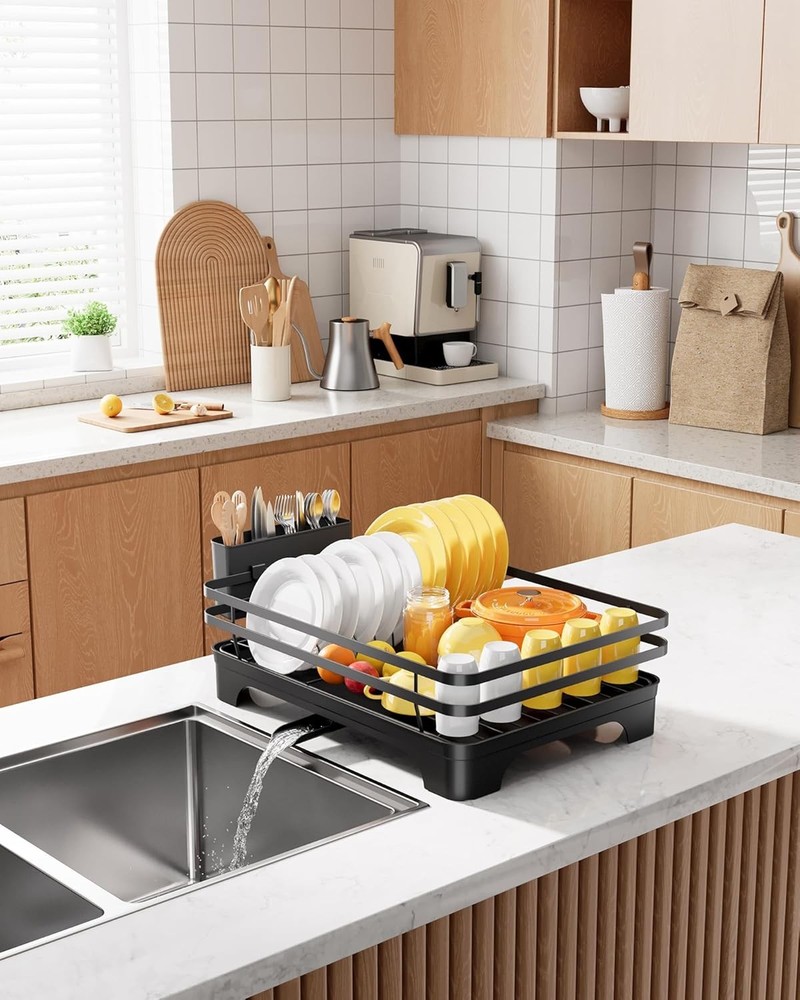 Dish Drying Rack - Multi-Functional Dish Rack for Kitchen Counter