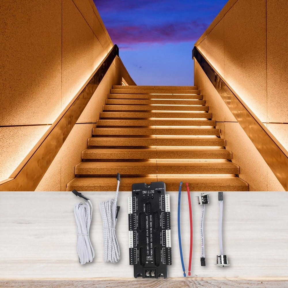 LED Stair Lighting Controller with Sensitive Motion Detection Features