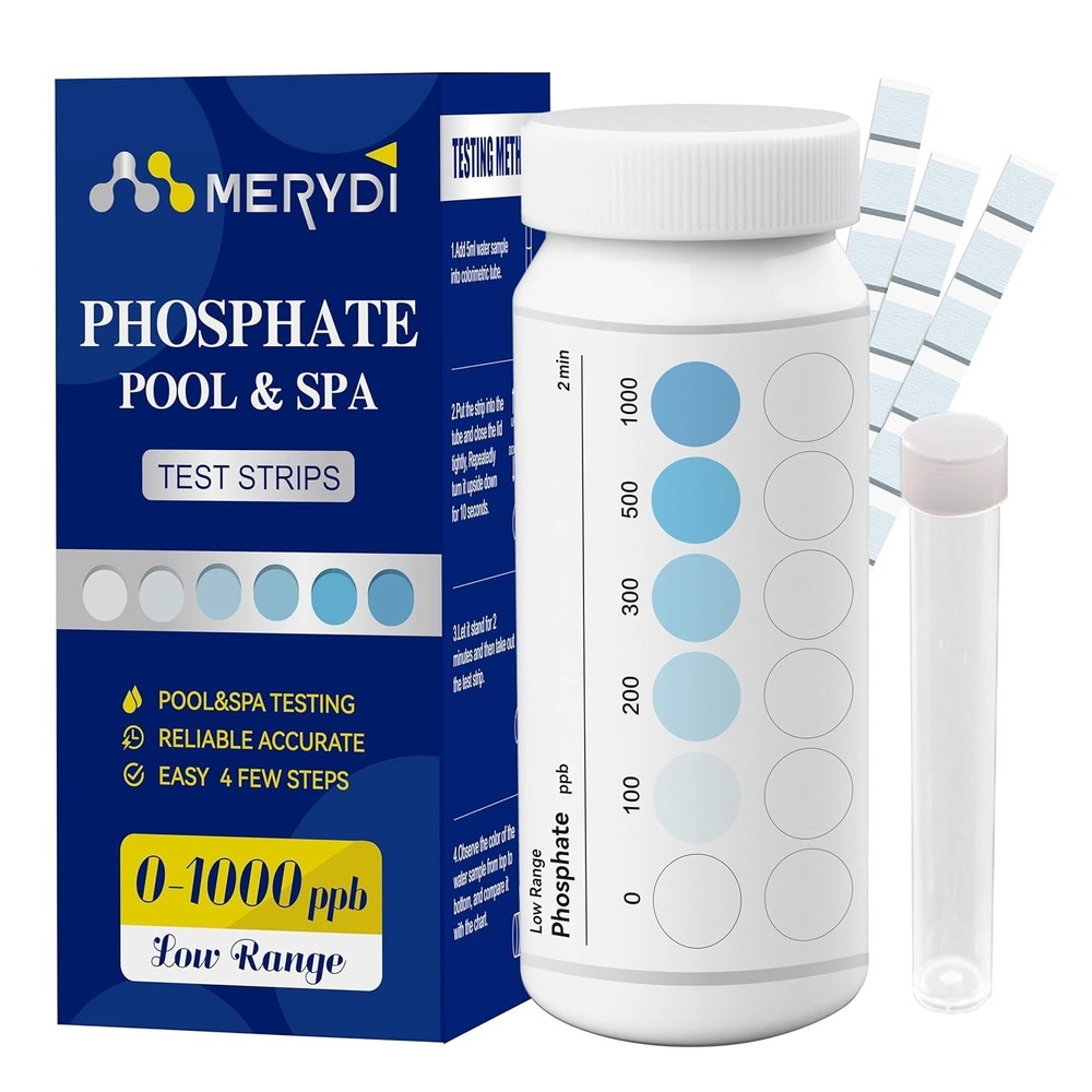 Phosphate Test Kit for Pool,50 Strips Phosphate Test Strip