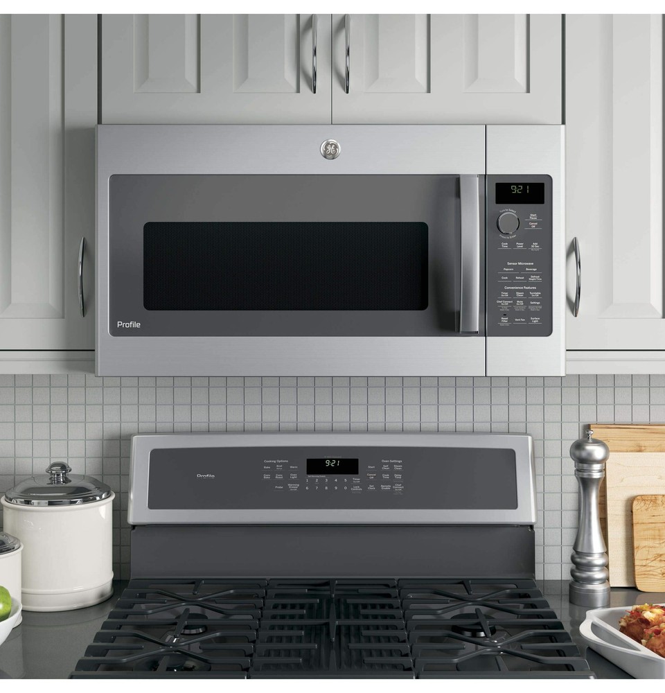 GE PVM9215SKSS Microwave Oven, Solid Black