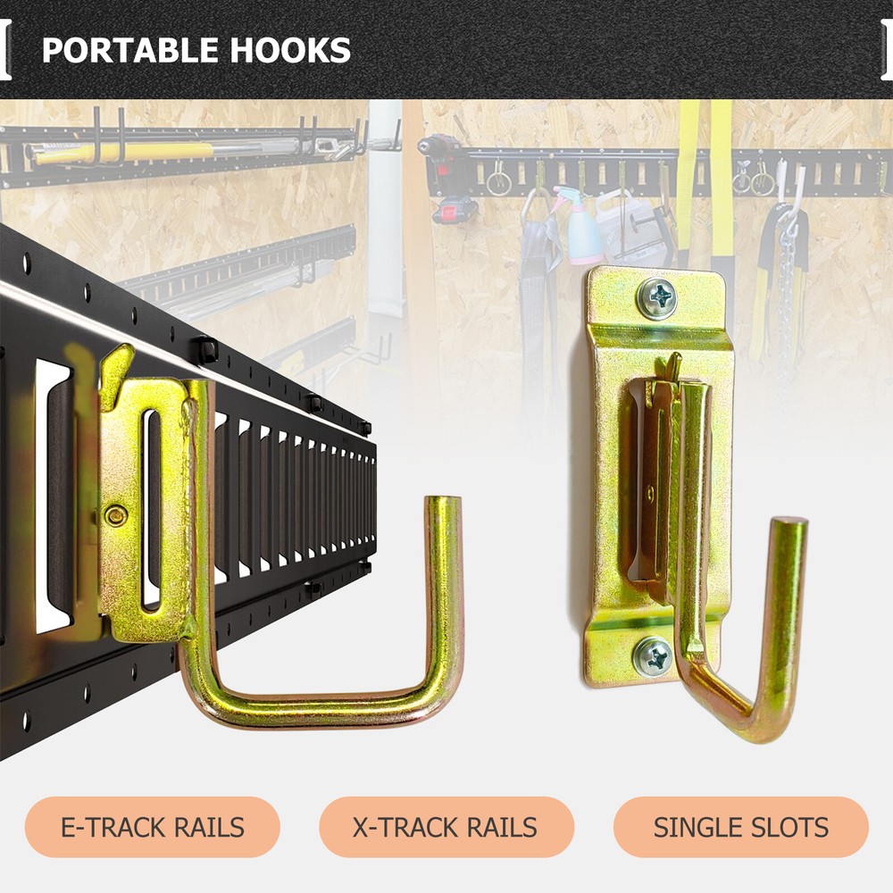E-Track J Hooks Portable Steel Hanger Tie Down Anchors E Track Accessories