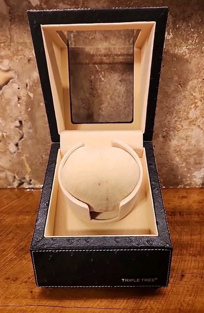 TRIPLE TREE Advanced Watch Winder For Automatic Watches w Soft Pillow
