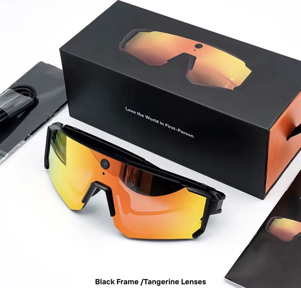 2026 SNT Polarized Smart Glasses - White Frame (left)
