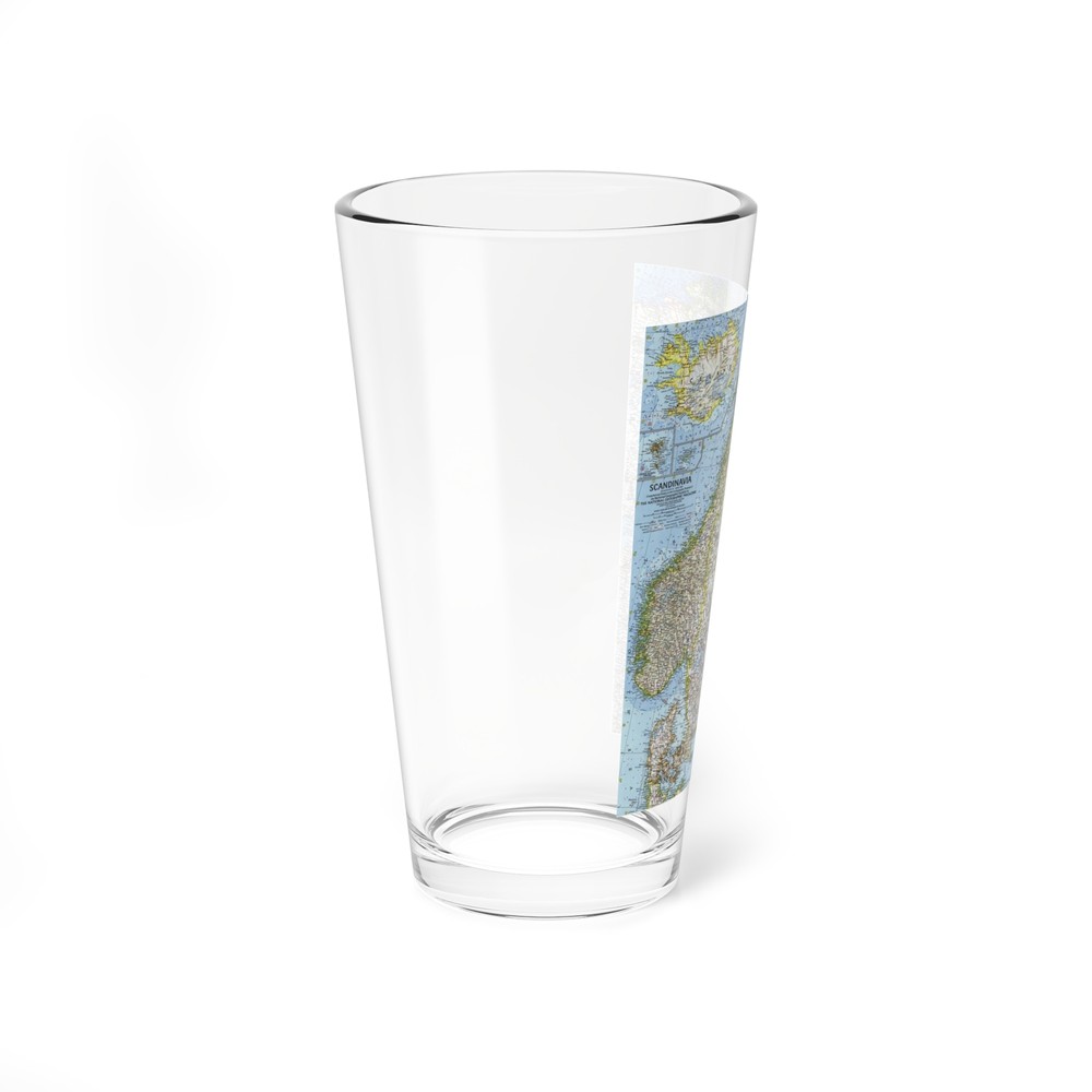 Scandinavia (1963) (Map) Pint Glass 16oz