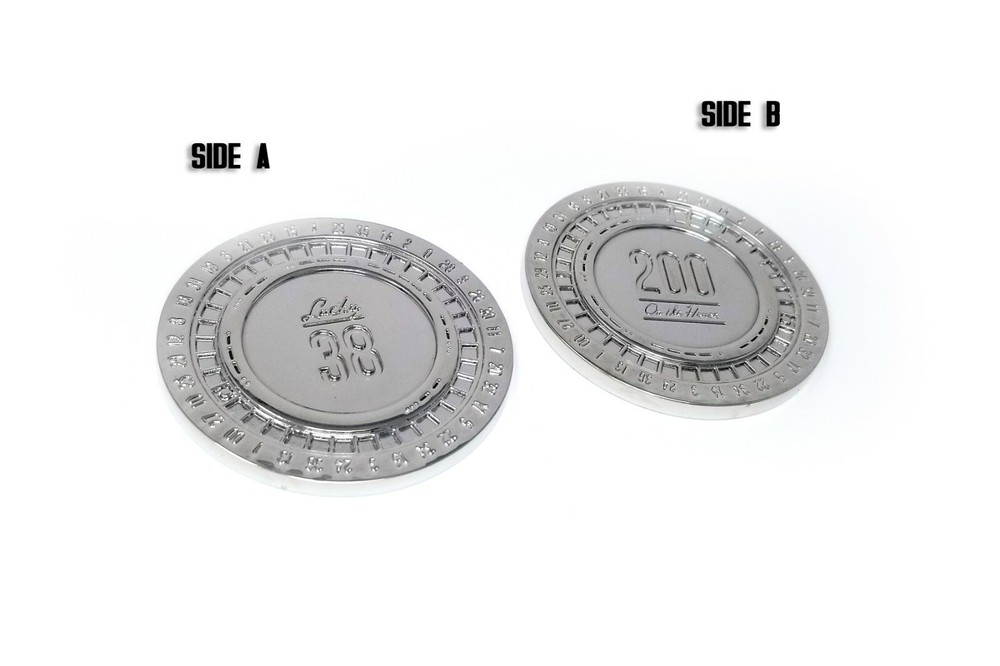 Fallout Platinum Poker Chip - Lucky 38