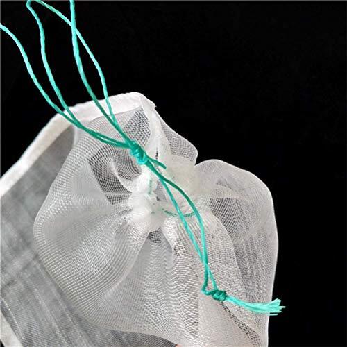 4 Pack Garden Bug Netting Insect Barrier Plant Mesh Netting with Drawstring