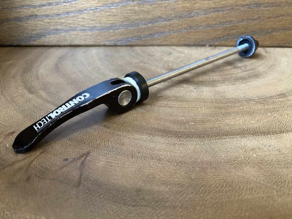 Vtg Black Anodized Control Tech Titanium Front Quick Release Skewer