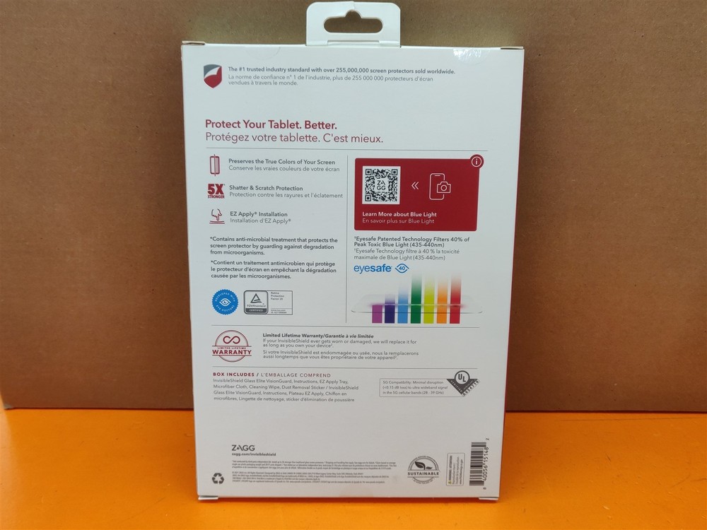 ⭐️⭐️⭐️⭐️⭐ ZAGG Glass Elite VisionGuard Screen Protector for iPad Mini 6th Gen