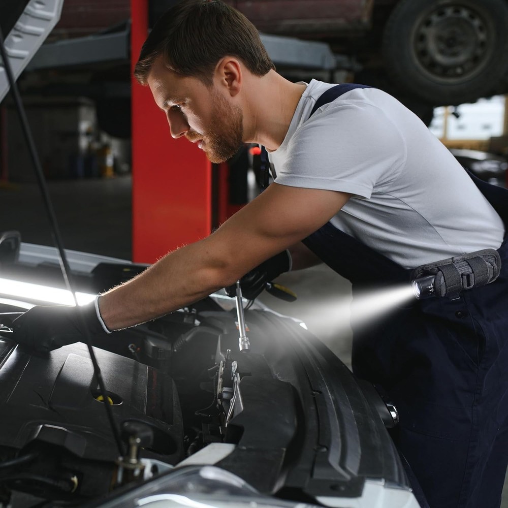 Tactical Flashlight Holster, Flashlight Pouch, Tactical Flashlight Carrying C...