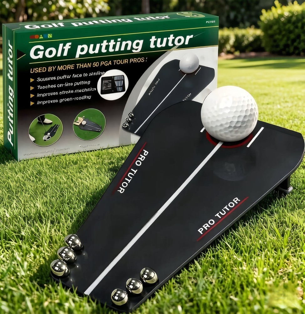 New Golf Putting Practice Aid - Correcting Putting Posture Practice Device
