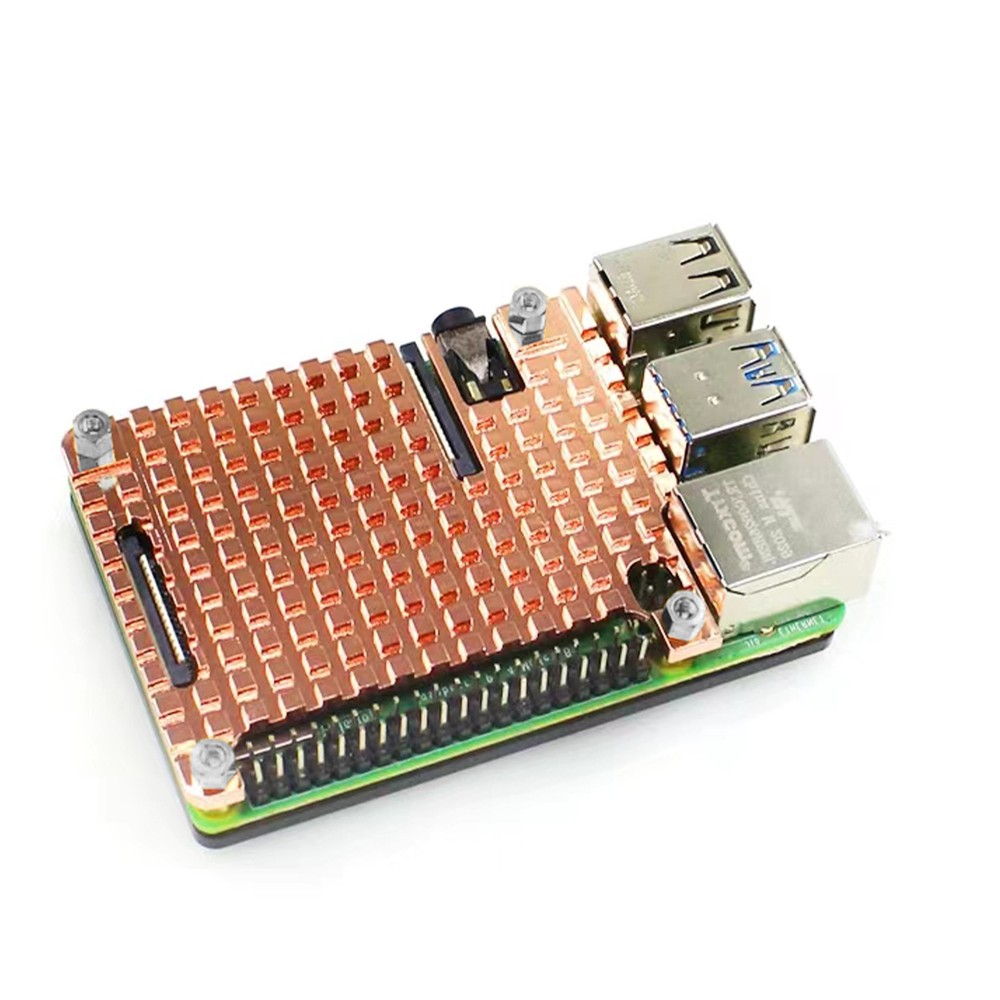 Replacement Copper Heatsink Protective Passive Cooling Case For Raspberry Pi 4B