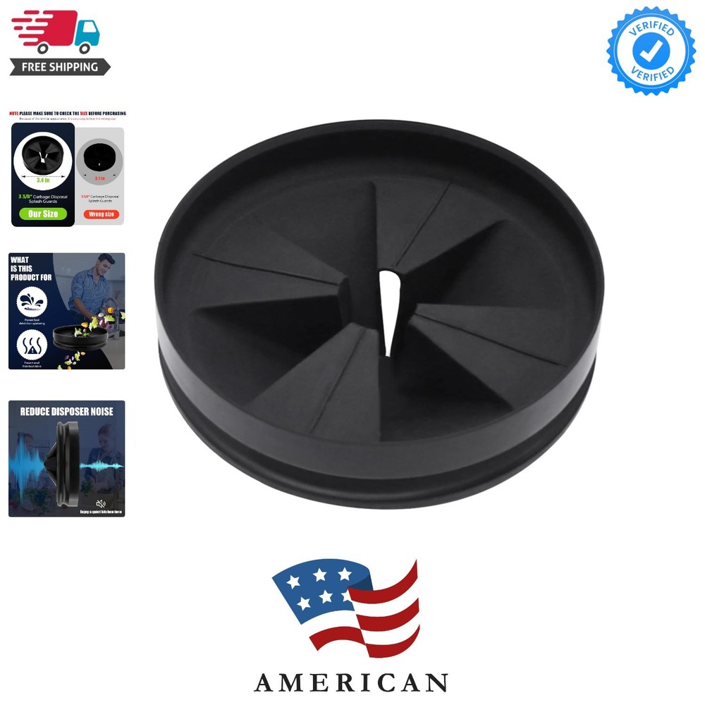 Garbage Disposal Splash Guards 3 3/8" Sink Baffle Replacement for InSinkErato...