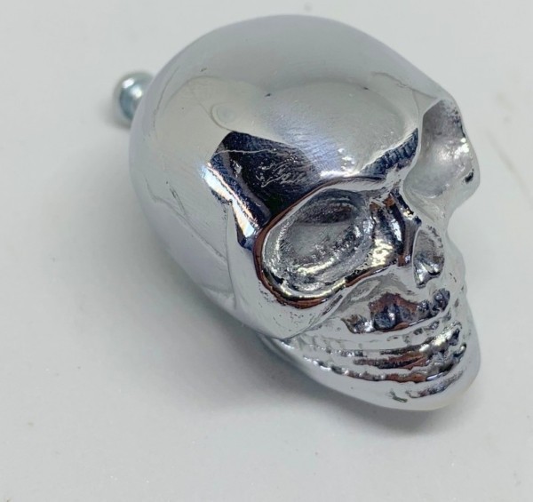 2 medium Skull hardware cabinet Drawer 1.1/2" Gothic Finger Pull Solid Brass