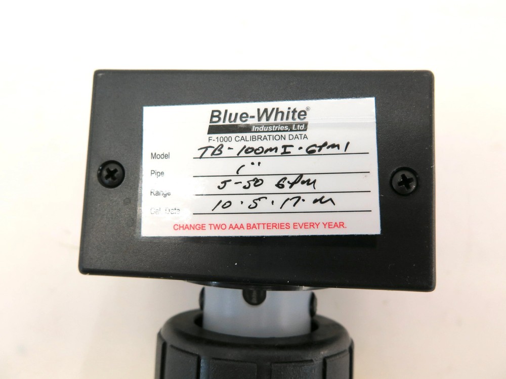 Blue-White F-1000-TB Flow Totalizer 1 NPT