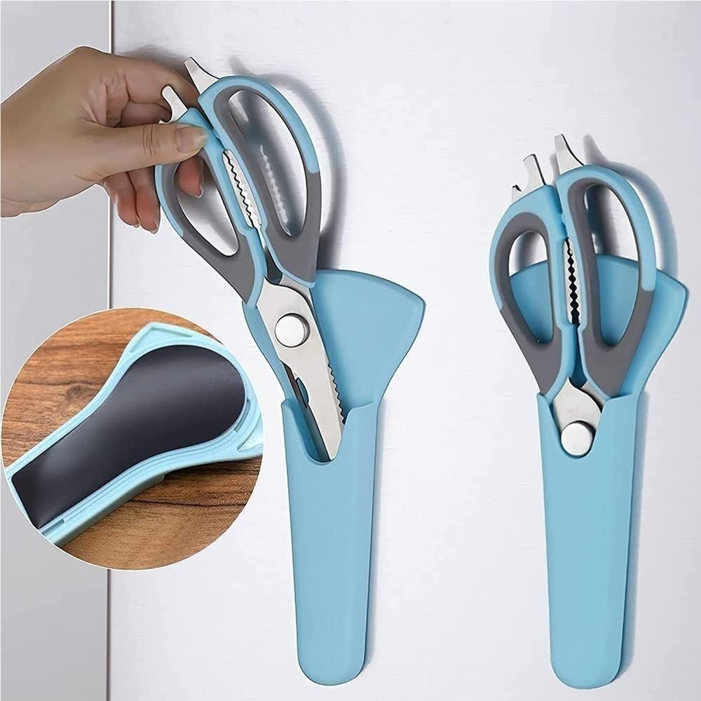 Kitchen Poultry Shears – Sharp Scissors for Food Prep, with Built-In Magnet