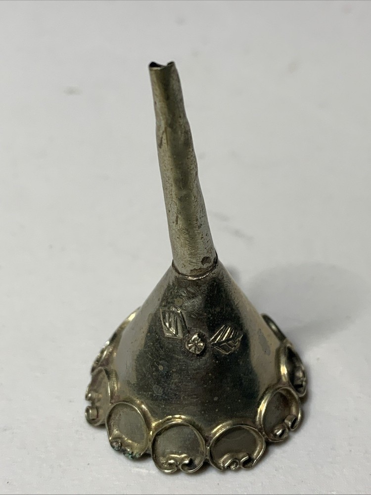 Antique Sterling Silver Mini Perfume Funnel