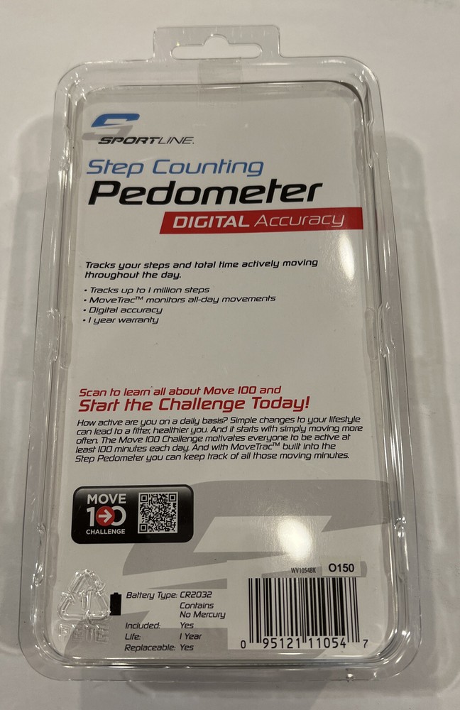 NEW Sportline Step Counting Pedometer w/ Digital Accuracy