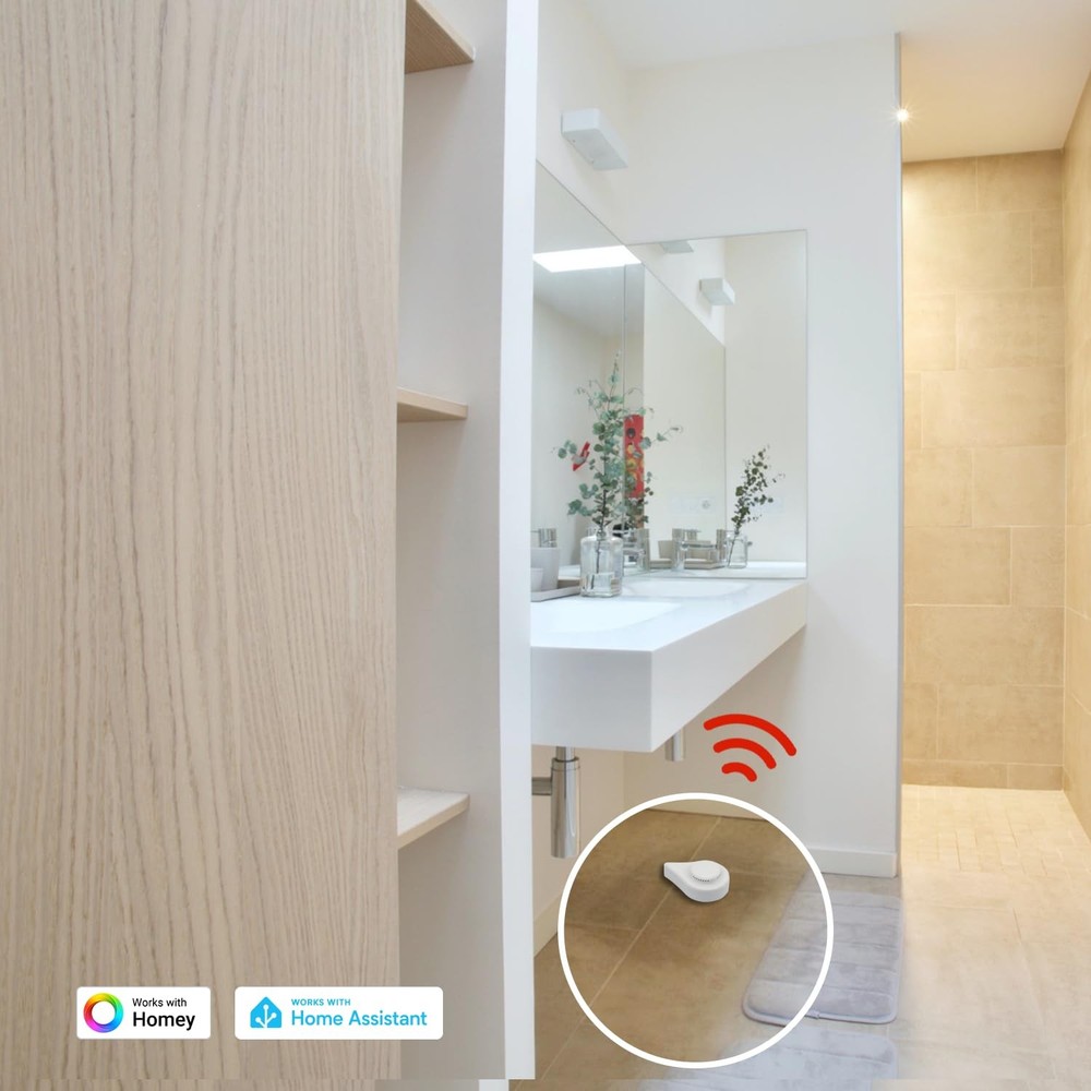 THIRDREALITY Zigbee Water Leak Sensor with Dripping Detection 4 Pack, 120 dB ...