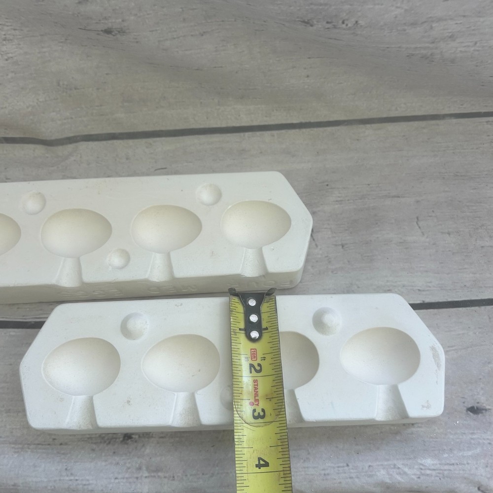 Vintage 1985 Riverview Ceramic Casting Mold Four Med Eggs #395