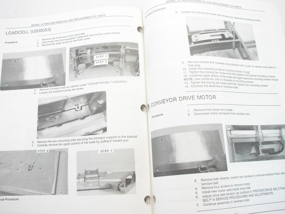 Hobart Ultima 2000 Scale Printer System Service, Operator, Supervisor Manuals +
