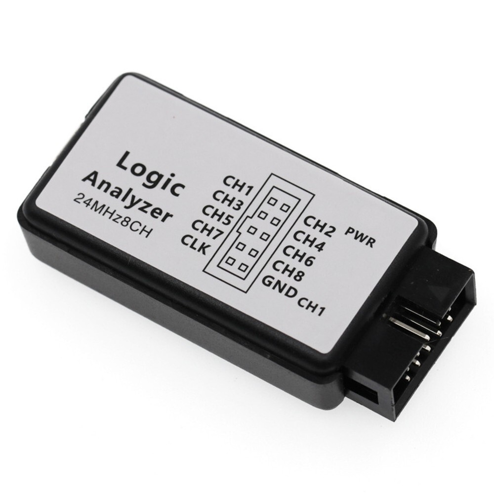 Compact USB Logic Analyzer 8Channel 24M Sampling for Waveform Analysis