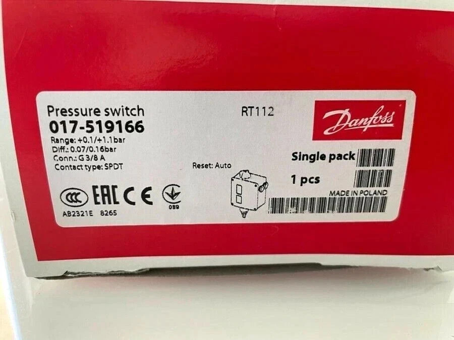 017-519166 Danfoss Pressure switch, RT112.