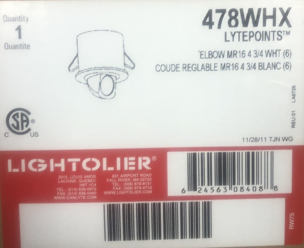 Lightolier 478WHX Adjustable Elbow