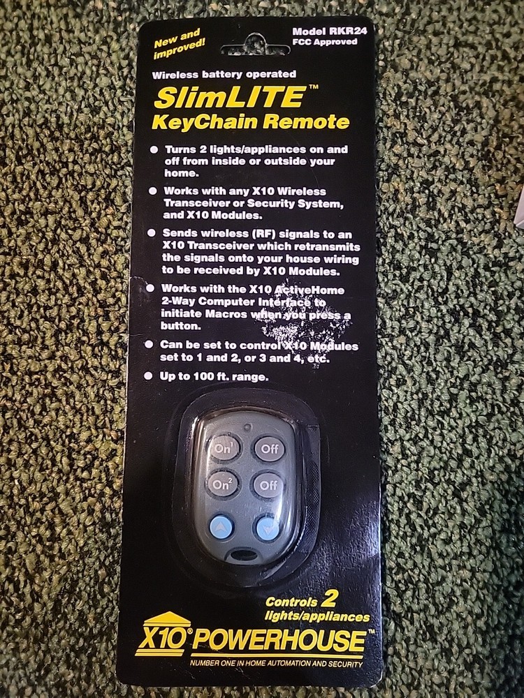 RKR24 SlimLite Keychain Remote Control New!