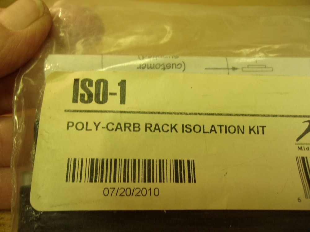Middle Atlantic Products  ISO-1 Poly-Carb Rack Isolation Kit