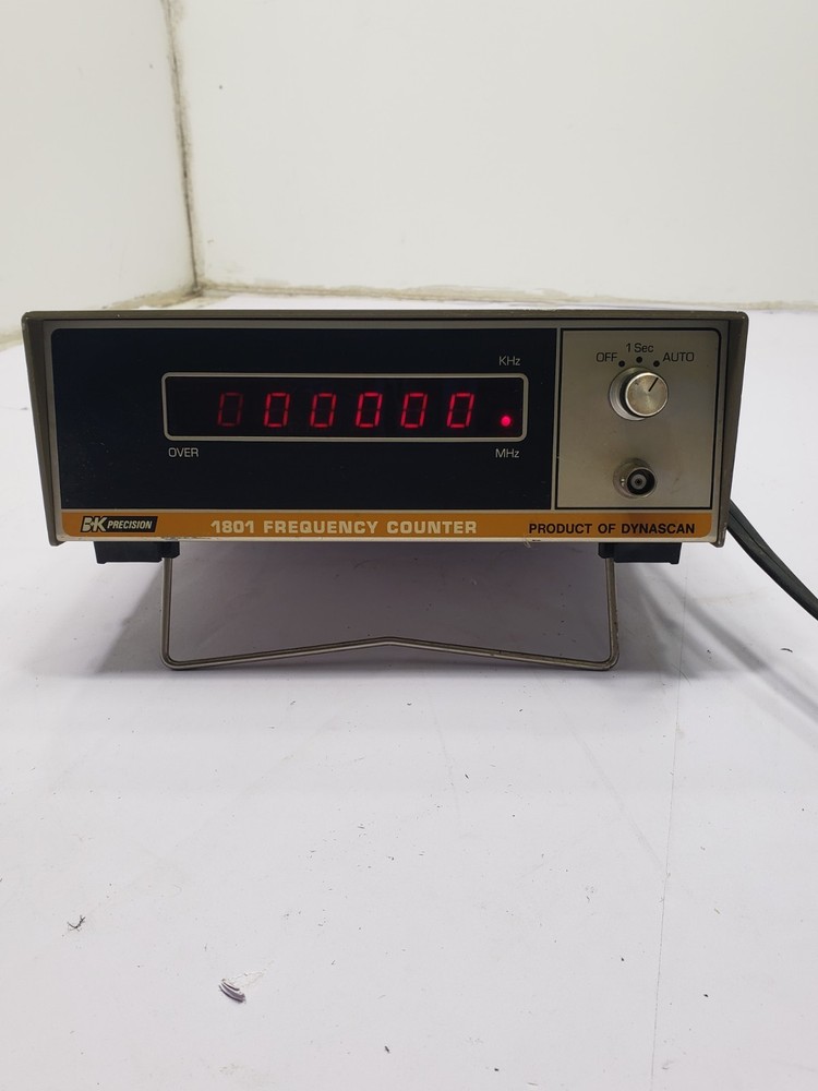 BK Precision Dynascan Model #1801 Frequency Counter Powers Up Pre Owned