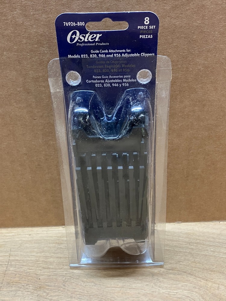 Oster 8 Piece Universal Clipper Guide Attachment Combs Set Fast Feed 76926-800