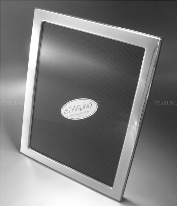 13x18 Photo Frame - Just Plain - Sterling Silver 925 - Frame Width 13 mm (V2)