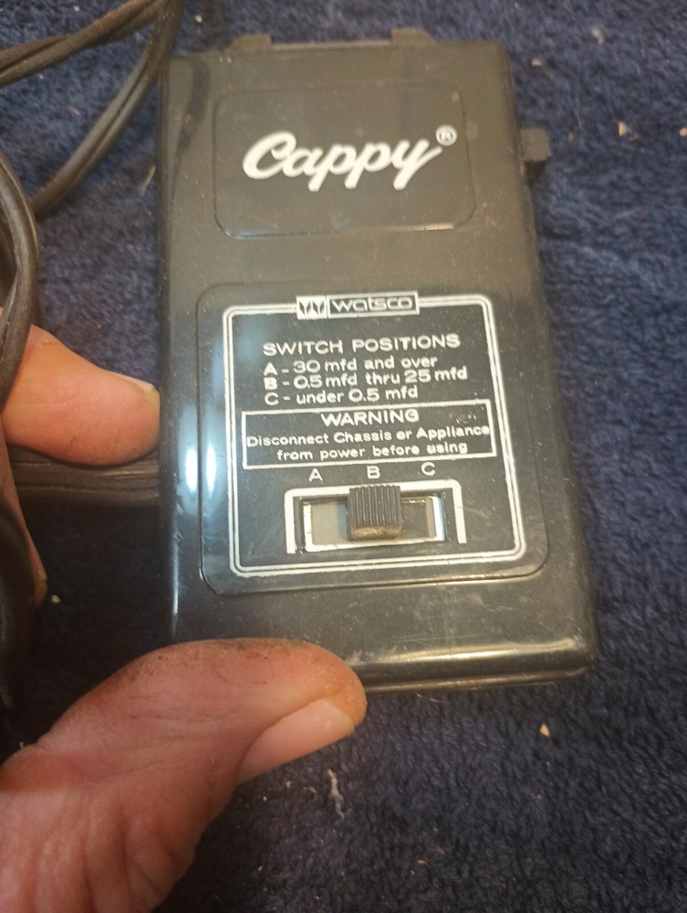 Vintage Cappy-Capacitor Tester-model E-2-Fixed US shipping