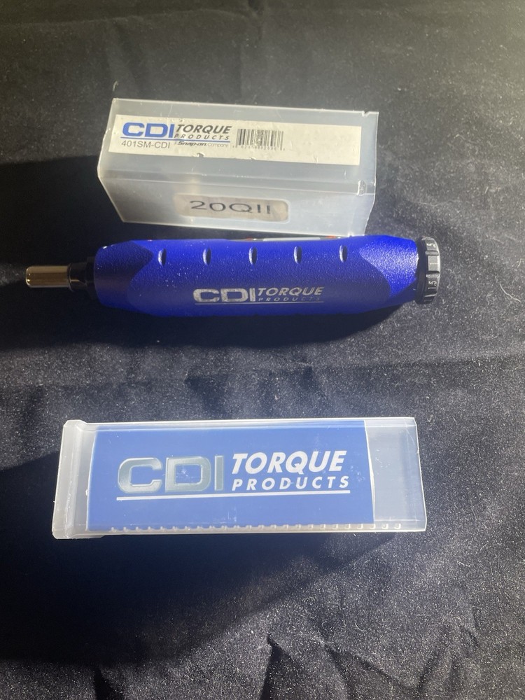 CDI TORQUE 401SM MICRO ADJUSTABLE SCREWDRIVER RANGE 5-40 INCH POUNDS 1/4 INCH