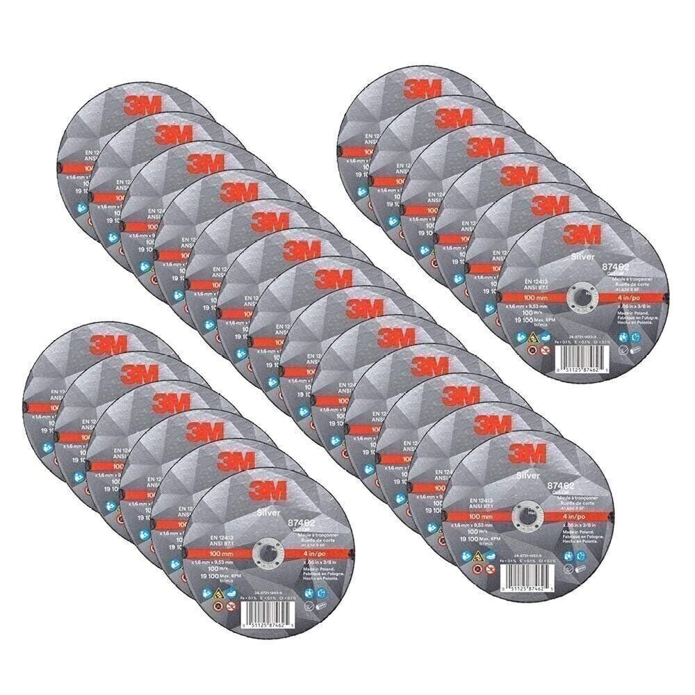 3M Silver Cut-Off Wheel, Precision Shaped Ceramic, Long-Lasting