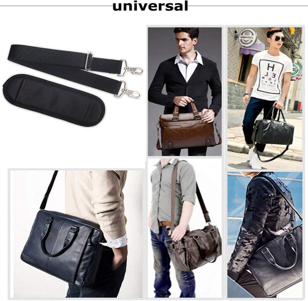61" Replacement Shoulder Strap, Padded Long Duffel Bag Strap Universal Adjustabl