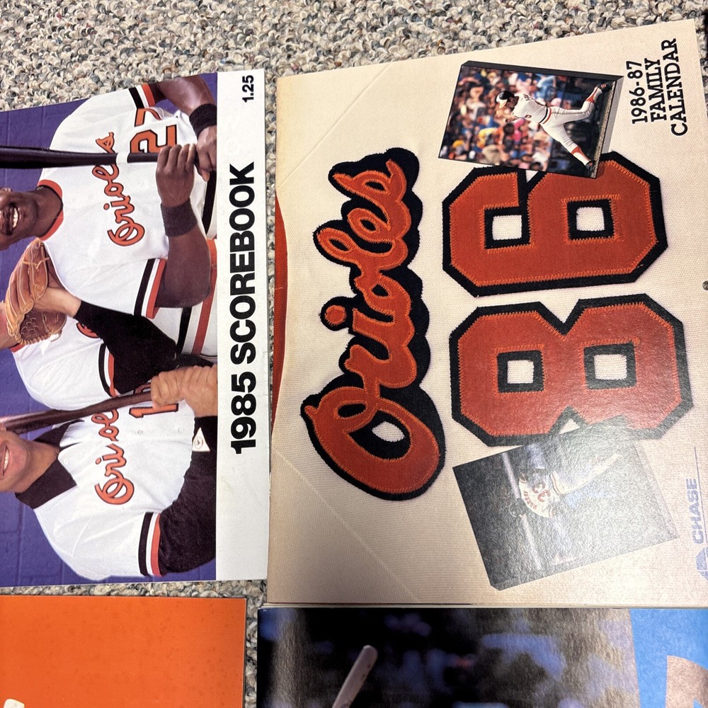 baltimore orioles 1979-1986 Program & Yearbook Lot
