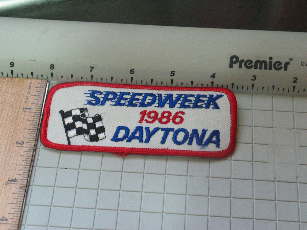 1986 Speedweek Daytona Speedway Racing Patch