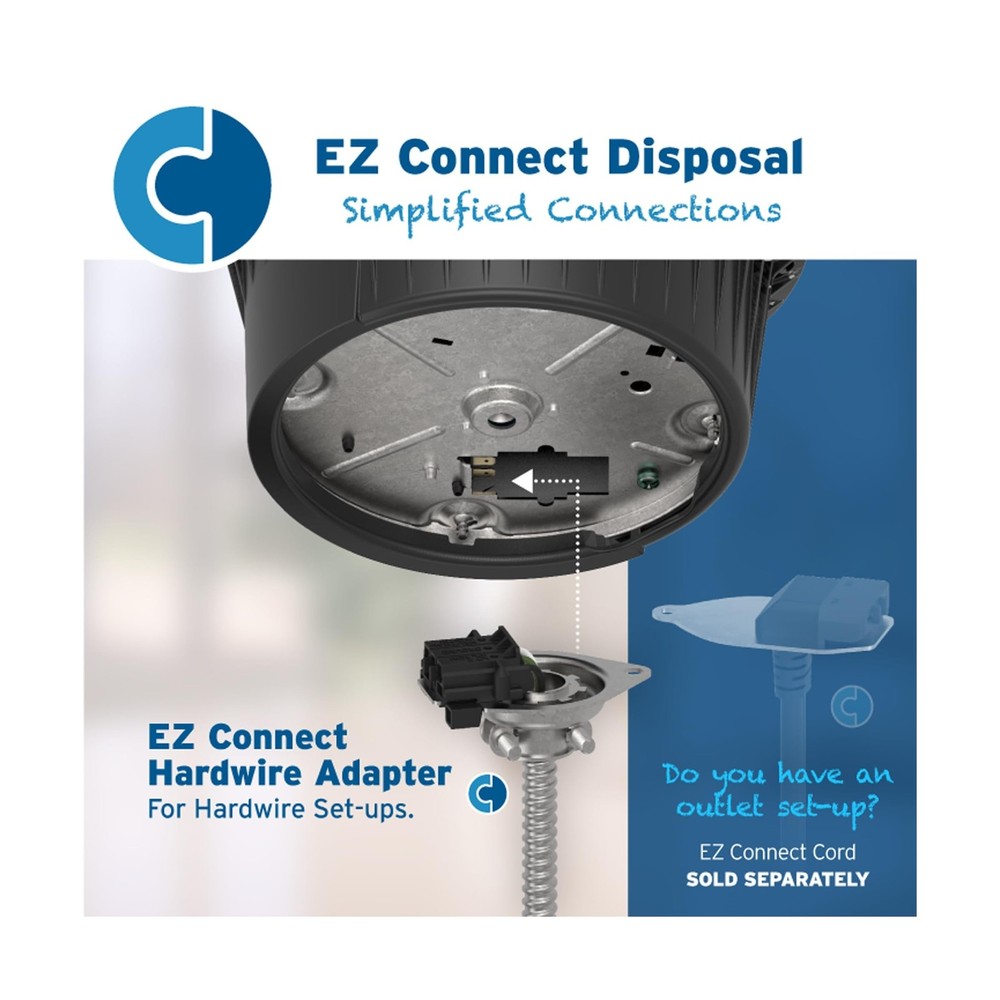 InSinkErator Power 1HP, 1 HP Garbage Disposal, Power Series EZ Connect Contin...