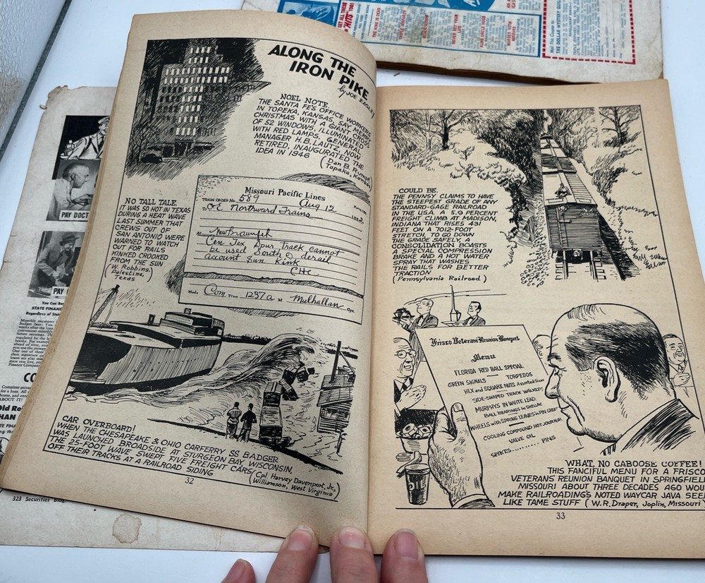 Vtg 2 Issues RAILROAD MAGAZINE 1953 train Magazines.