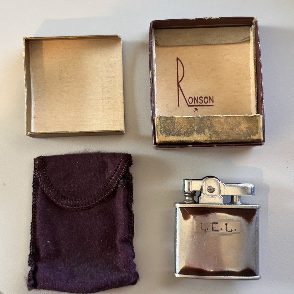 Ronson Lighter With Box  Made in USA