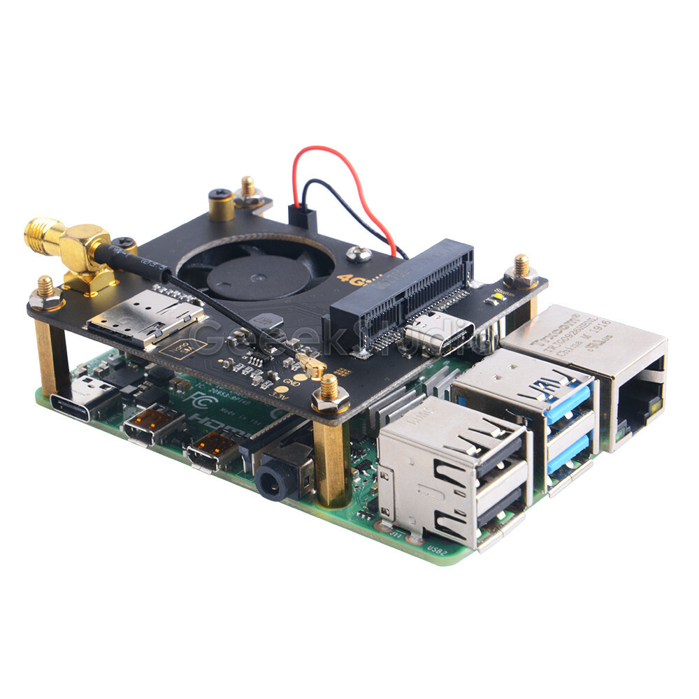 Raspberry Pi 3G 4G Hat for Raspberry Pi 2B / 3B / 3B+ / 4B / ZERO / ZERO W