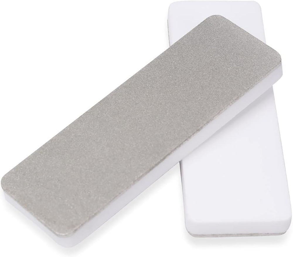 Mini Pocket Knife Sharpener - Double-Sided Diamond & Ceramic Sharpening Stone |