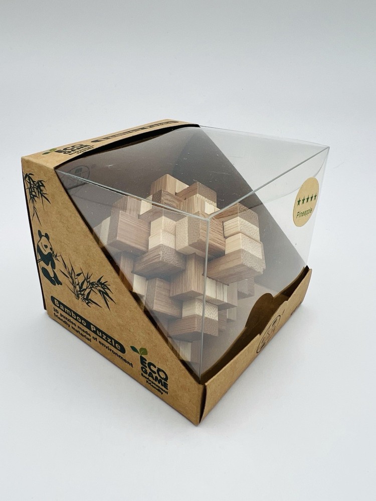 ECO Game 3D Bamboo Puzzle PINEAPPLE 5 Star Difficulty