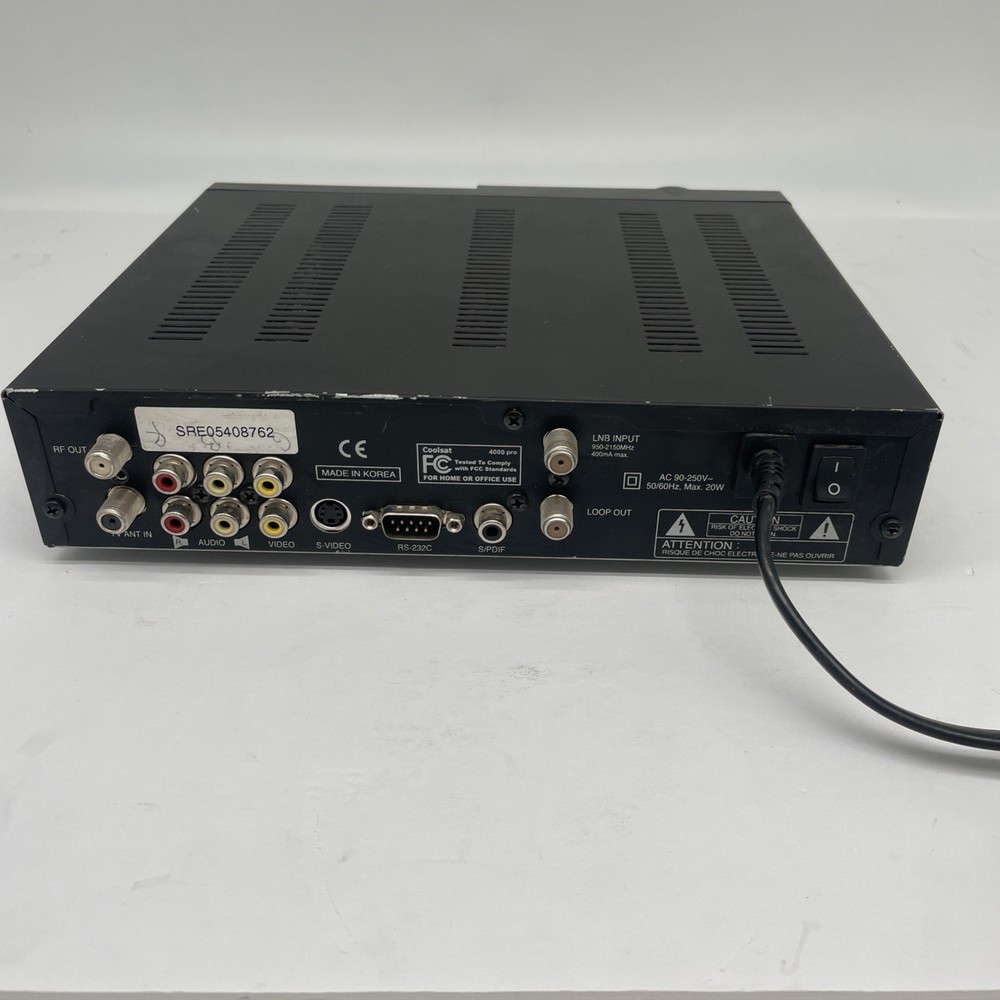 CoolSat 4000Pro Satellite TV Receiver *POWERS ON UNTESTED*
