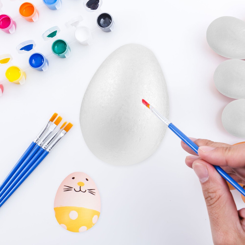 2pcs Kids Drawing Eggs Decoration Polystyrene Eggs Chicken Toy