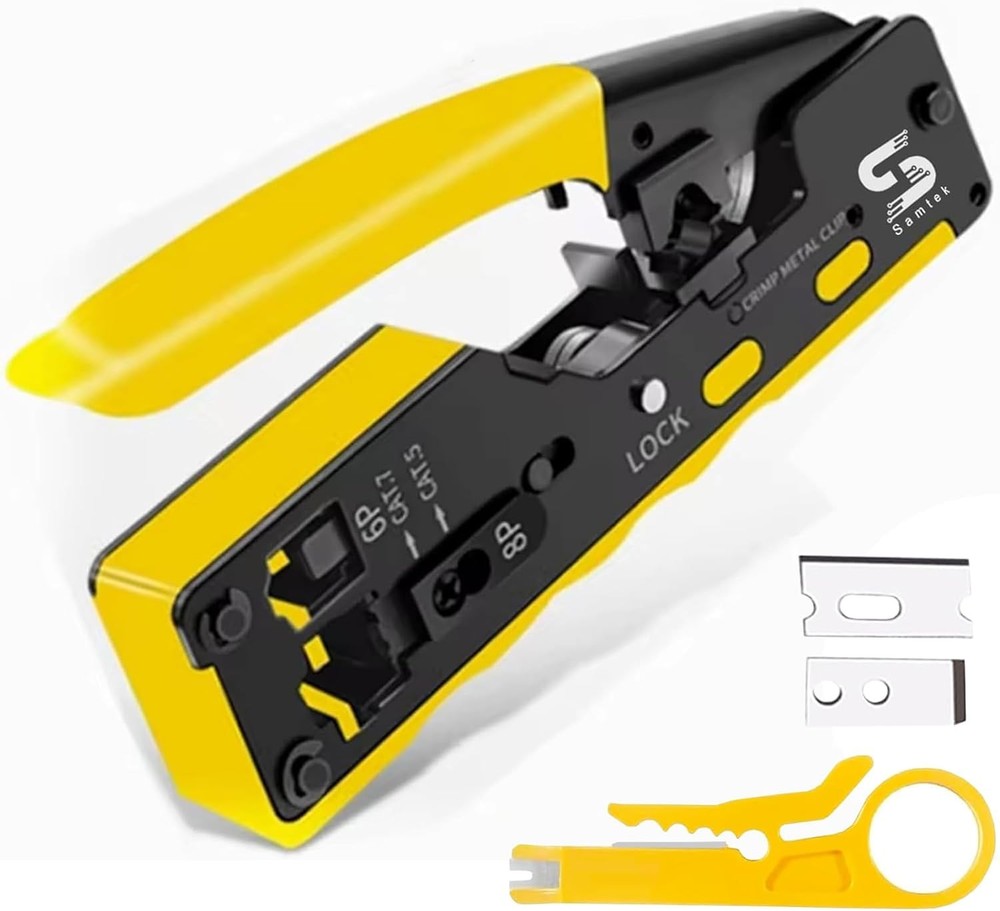 RJ45 Pass through Ethernet Network Crimping tool Pass Through RJ45 Crimper Tool